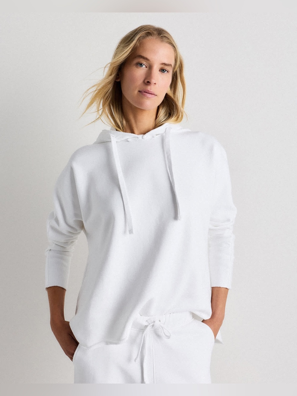 Quince Organic French Terry Hoodie – Oversized Relaxed Fit | 100% Organic Cotton